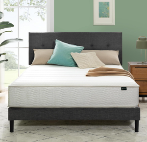 lot 595 image: Full Size ZINUS 10 Foam and Spring Hybrid Mattress, Fiberglass Free, Medium Firmness, Durable Support