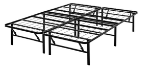 lot 599 image: Queen Size Mainstays 14 High Profile Foldable Steel Platform Bed Frame