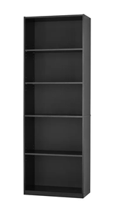 lot 604 image: Mainstays 5-Shelf Bookcase with Adjustable Shelves