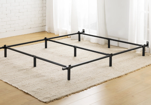 lot 480 image: Mellow 7 Metal Bed Frame, Heavy Duty Steel Construction Compatible, King