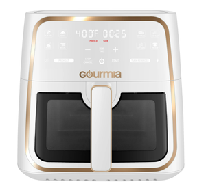 lot 340 image: Gourmia 8-Quart Digital Window Air Fryer, with 8 One-Touch Functions