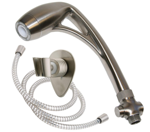 lot 723 image: Oxygenics 26488 BodySpa RV Handheld Shower, Modern Style, 60 Hose, Non-Stick Finish, 2 Settings