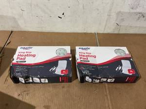 lot 321 image: LOT OF 2 Equate XL Electric Heating Pad, 6 Heat Settings with Auto Shut off