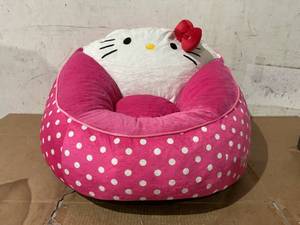 lot 331 image: Hello Kitty Kids Compressed Foam Bean Bag Chair