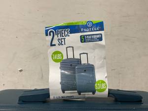 lot 719 image: 2PCS Protege Hard Side Luggage Set with Wheels, Suitcase & Carry On Luggage Bag