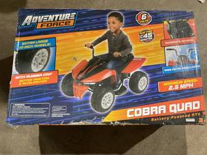 lot 707 image: Adventure Force Cobra Quad 6 Volt Battery Powered Ride-on ATV for Boys and Girls