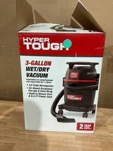 lot 479 image: Hyper Tough 3 Gallon Wet Dry Vac