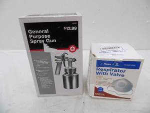lot 156 image: Spray gun , Respirator