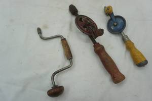 lot 48 image: vintage hand drills