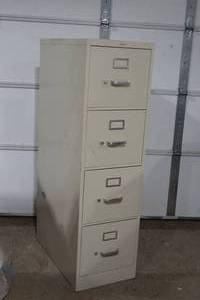 lot 285 image: metal file cabinet