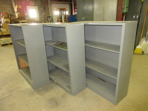 lot 301 image: METAL SHELVING UNITS