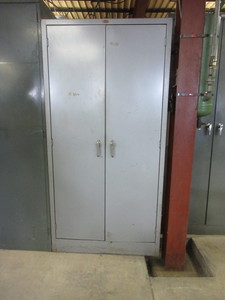 lot 310 image: WESCO DOUBLE DOOR CABINET