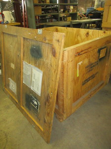 lot 142 image: CUSTOM WOODEN CRATE