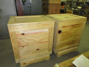 lot 148 image: CUSTOM WOODEN CRATES