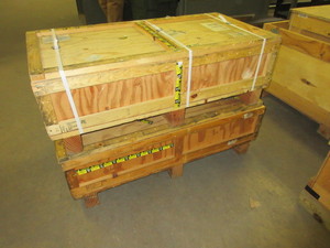 lot 152 image: CUSTOM WOODEN CRATES