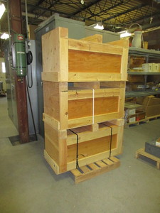lot 153 image: CUSTOM WOODEN CRATES