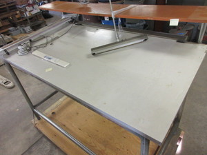 lot 170 image: DRAFTING TABLE WITH NESTLER DRAFTING MACHINE