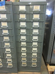 lot 317 image: GENERAL FIREPROOFING PARTS CABINETS WITH PARTS