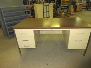 lot 344 image: VINTAGE METAL DESK