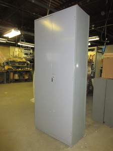 lot 364 image: 2 DOOR STEEL STORAGE CABINET