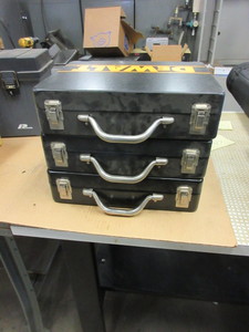 lot 703 image: DeWALT POWER TOOL CASES