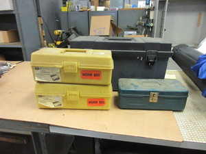 lot 704 image: TOOL AND TACKLE BOXES