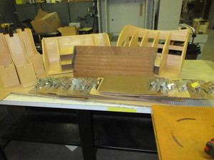 lot 730 image: WOODEN DESK ORGANIZERS AND CLIP BOARDS