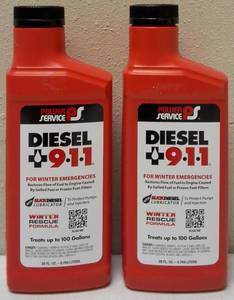 (2) Power Service Diesel 911 For Winter Emergencies - Treats Up To 100 Gallons