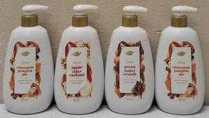 Dove  (4) 12 FL OZ Bottles  Limited Edition Hand Wash Scents