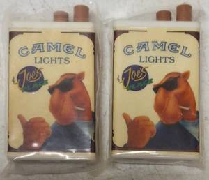 Camel Memorabilia - (2) Camel Metal Match & Box (View Photos)