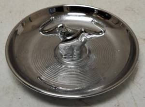 Vintage Records & Ashtray (As Is  View Photos)