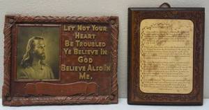 Jesus Never Fails & Footprints Wall Hangings
