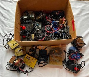 lot 16 image: Model Train Transformers - Large Box, multiple Brands
