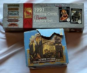 lot 44 image: 2 Boxes of Trading Cards - Dungeons and Dragons, Bloodlines, Robin Hood and More