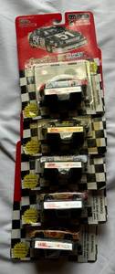 lot 27 image: (5) 1994 and 1995 Racing Champions NASCAR Matchbox Card - Gordon, Marlin, Labonte, and More