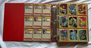 lot 47 image: 370 Card Binder Marvel 1991 and 1992 Trading Cards