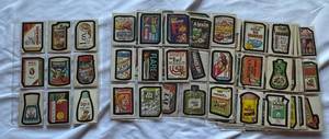 lot 55 image: 84 Card 1980 Topps Vintage Lot -  Wacky Packages, Creepy Cards, Garbage Candy
