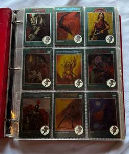 lot 50 image: 425 Card Binder Advanced Dungeons and Dragons and Shadow World Cards