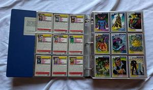 lot 51 image: 600 Card Large Binder - Marvel, Super Heroes, Valiant, Youngblood, Spider-Man, The Dark Crystal