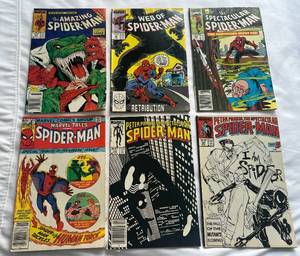 lot 96 image: (6) Vintage Spider Man Comic Books 1982-1989