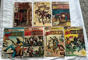 lot 90 image: (7) Vintage Billy the Kid Comic Books 1976-1982