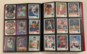lot 85 image: 360 Card Binder - 2021-2022 Baseball Cards - Stadium Club, Inserts, Stars, Topps Chrome, Prizm, Draft Picks, Optic, Chronicles