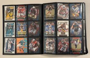 lot 10 image: 360 Card Binder - 2022 Football Cards - Rookies & Stars, Select, Absolute, RCs, Inserts