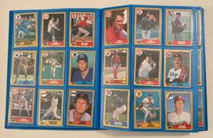 lot 12 image: 360 Card Binder - 1987, 1990, 2022 Baseball Cards - Topps, Archives, Upper Deck
