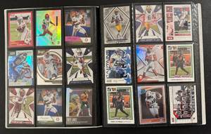 lot 14 image: 271 Card Binder - 80s, 90s, 2021, 2022 Football Cards - Score, Absolute, Donruss, Optic, XR, Spectra, Select, Elite