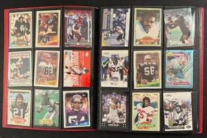 lot 16 image: 220 Card Binder - 80s - 2020s Football Cards - Misc. Lots of RCs
