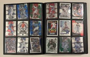 lot 22 image: 145 Card Binder - 2022 Baseball & Football Cards - Donruss, Select, Playoff, Mosaic