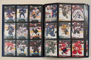 lot 23 image: 360 Card Binder - 2021-2023 Hockey Cards - UD Young Guns, Dazzlers, Artifacts