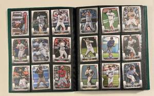 lot 24 image: 154 Card Binder - 2023 Baseball Cards - Prizm & Bowman