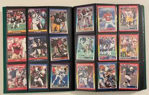lot 27 image: 360 Card Binder - Misc 90s & 2022 Football Cards - Prizm, Score, Playbook, Elite, Optic
